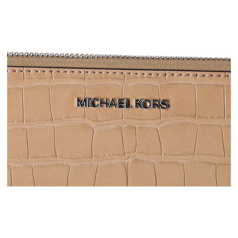 Michael Kors Jet Set Travel Large Continental Wallet Embossed Camel Michael Kors Wallets