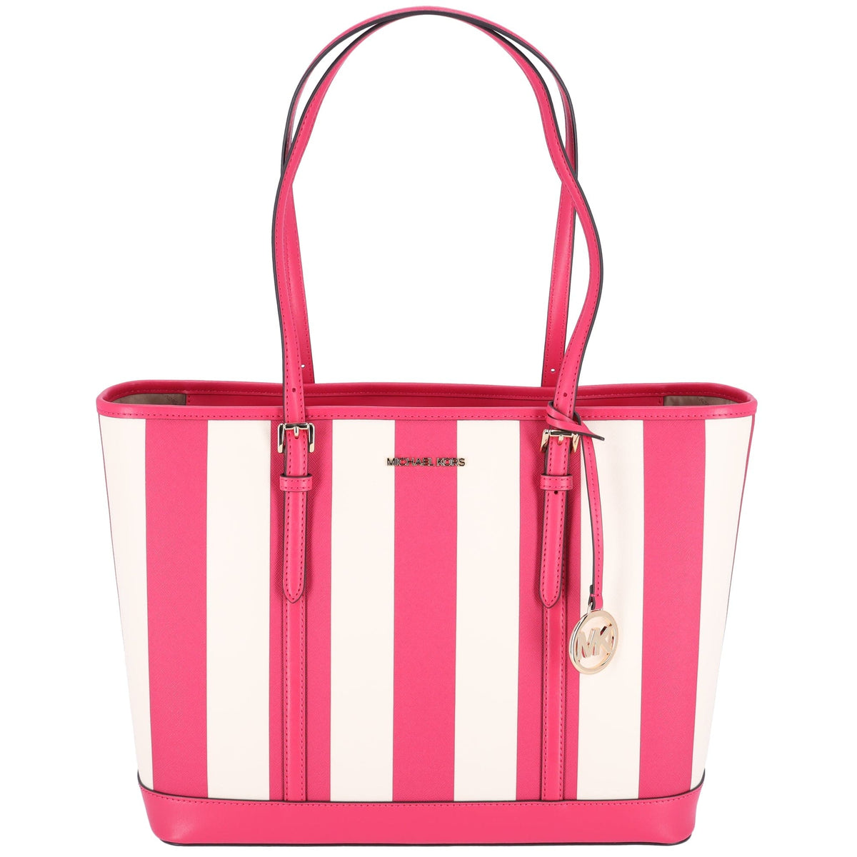 【専用】Luggage Tag Pink tote beige stripe 専用】Luggage Tag Pink tote beige stripe - メルカリ