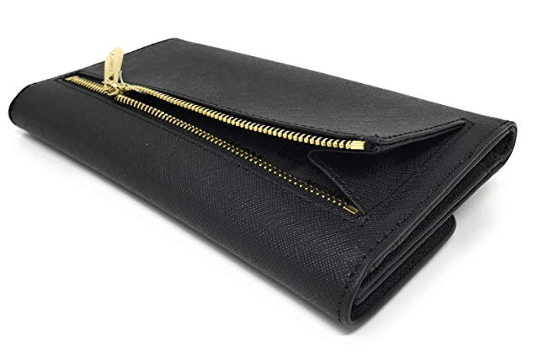 Michael Kors JetSet Travel Large TrifoldWallet Black
