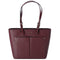Michael Kors Jet Set Travel Medium Double Pocket Tote Oxblood Vegan Leather Michael Kors Handbags