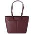 Michael Kors Jet Set Travel Medium Double Pocket Tote Oxblood Vegan Leather Michael Kors Handbags