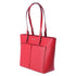 Michael Kors Jet Set Travel Medium Double Pocket Tote Vegan Leather Bright Red Michael Kors Handbags & Purses