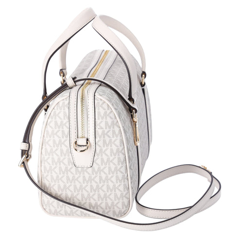 Michael Kors Jet Set Travel Medium Duffle Satchel Light Cream MK Michael Kors Handbags