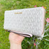 Michael Kors JetSet Large ContinentalWallet Wristlet MK Vanila PinkBlush Michael Kors Wallets