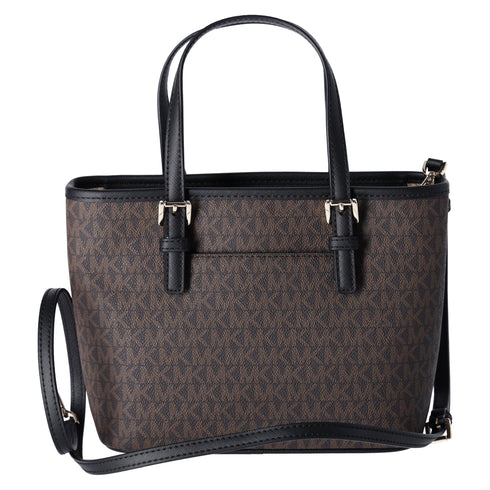 Michael Kors JetSet Small XS Carryall Convertible ToteCrossbody BrownMKBlack Michael Kors Handbags & Purses