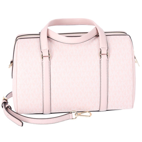 Michael Kors Medium Duffle Bag Satchel Light Powder Blush Pink MK Signature Michael Kors Handbags