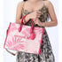 Michael Kors Mirella Medium East West Tote Electric Pink Multi Palm Tree Leaves Michael Kors Handbags
