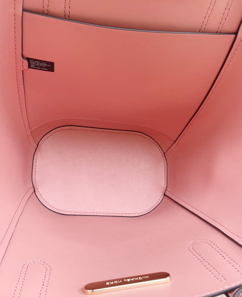 Michael Kors Portia Sunset Rose Small Suede Leather Tote Grab Bag Michael Kors Handbags & Purses