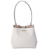 Michael Kors Pratt Medium Shoulder Bucket Bag Signature Logo Light Cream MK Michael Kors Handbags