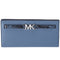 Michael Kors Reed Large Bifold Wallet Denim Blue Leather Exotic Multi Michael Kors Handbags