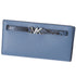 Michael Kors Reed Large Bifold Wallet Denim Blue Leather Exotic Multi Michael Kors Handbags
