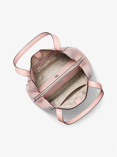 Michael Kors Rosemary Large Hobo Shoulder Bag Tote Pink Pebbled Leather Michael Kors Handbags