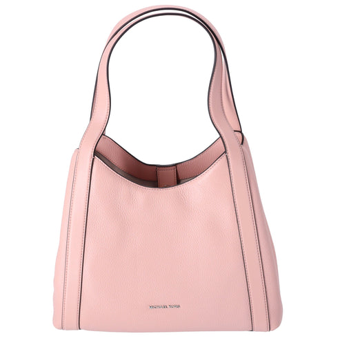 Michael Kors Rosemary Large Hobo Shoulder Bag Tote Pink Pebbled Leather Michael Kors Handbags