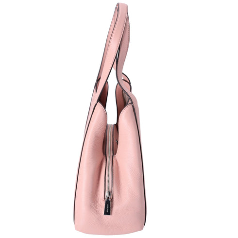 Michael Kors Rosemary Large Hobo Shoulder Bag Tote Pink Pebbled Leather Michael Kors Handbags