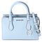 Michael Kors Sheila Small Faux Saffiano Leather Satchel Vista Blue Michael Kors Handbags
