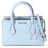 Michael Kors Sheila Small Faux Saffiano Leather Satchel Vista Blue Michael Kors Handbags