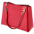 Michael Kors Trisha Large Triple Gusset Compartment Shoulder Tote Bright Red Michael Kors Handbags