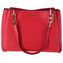 Michael Kors Trisha Large Triple Gusset Compartment Shoulder Tote Bright Red Michael Kors Handbags