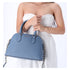 Michael Kors Veronica Medium Dome Satchel Crossbody Denim Blue Saffiano Leather Michael Kors Handbags & Purses