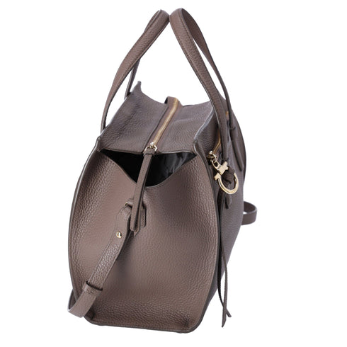 Salvatore Ferragamo Amy Handbag Gray Beige Leather Small Crossbody Salvatore Ferragamo Handbags