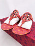 Tory Burch Miller Sandals Flip Flop Orange Coral Pink 7 or 7.5 Tory Burch Sandals & Flip Flops