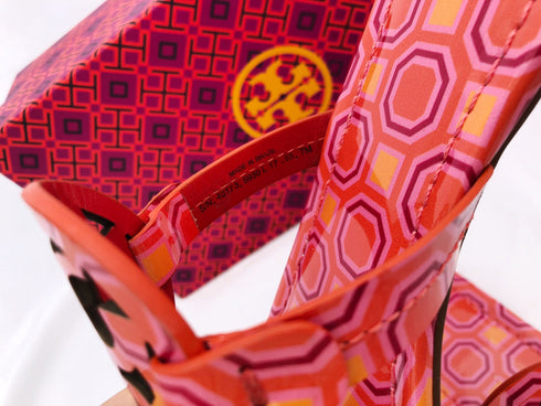 Tory Burch Miller Sandals Flip Flop Orange Coral Pink 7 or 7.5 Tory Burch Sandals & Flip Flops