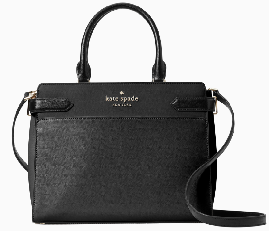 Kate Spade Staci Black Saffiano Leather Dome Crossbody -  Norway