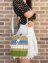 Kate Spade Buoy Wicker Medium Bucket Shoulder Crossbody Drawstring Bag Multi kate spade Handbags & Purses