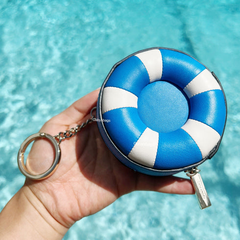 Kate Spade Other Splash Pool Float Key Ring Coin Case K7159 Blue White Multi kate spade Wallets
