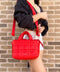 Kate Spade Softwhere Quilted Leather Mini Tote Crossbody Bright Red kate spade Handbags & Purses