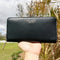 Kate Spade Spencer Leather Zip Around Large Continental Wallet Clutch Black kate spade Wallets