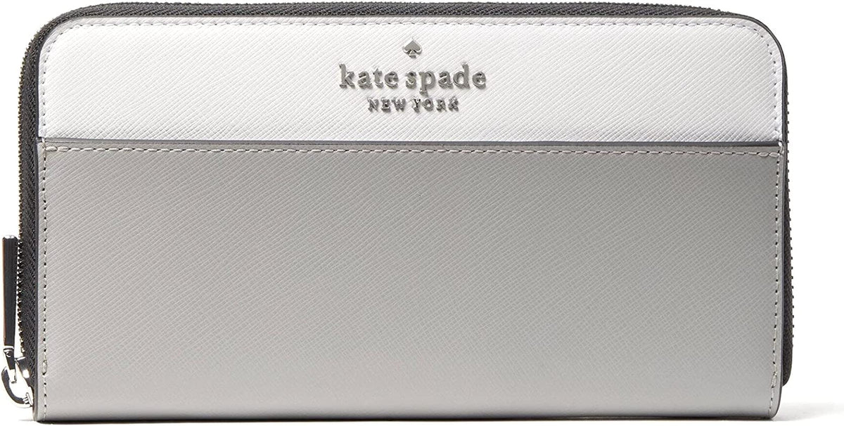 Kate Spade Staci Colorblock Printed Small Zip Around Wallet