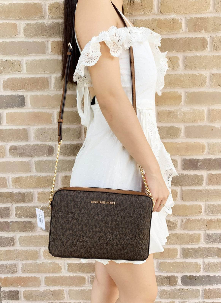 Mk hot sale crossbody brown