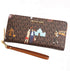Michael Kors Jet Set Girls Large Zip Around Continental Wristlet Wallet Brown Michael Kors Wallets