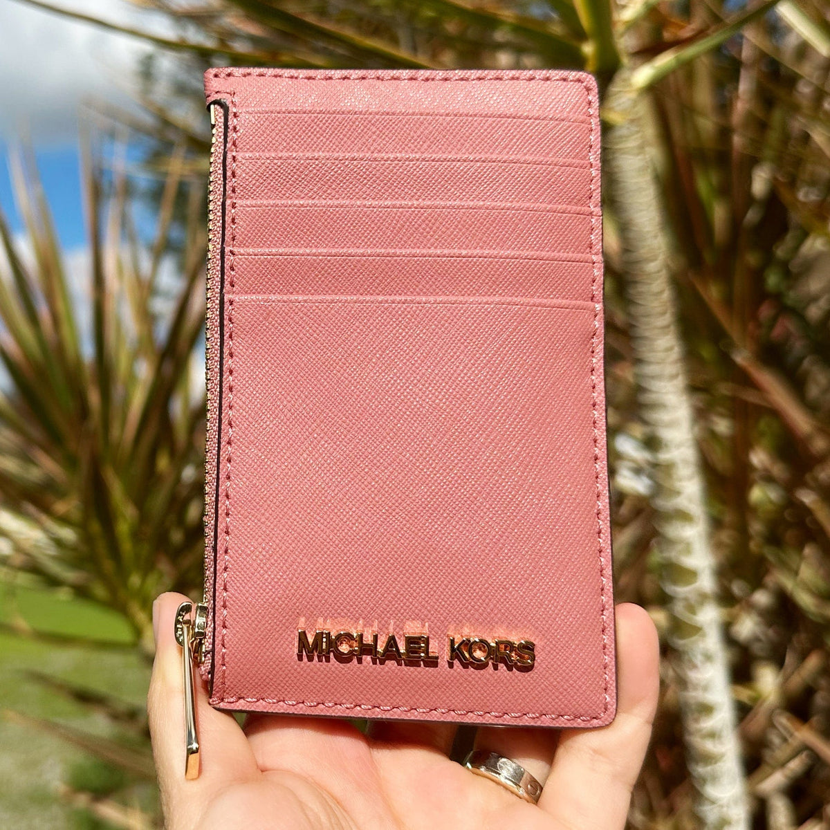 Wallets & purses Michael Kors - Jet Set medium blue snap wallet