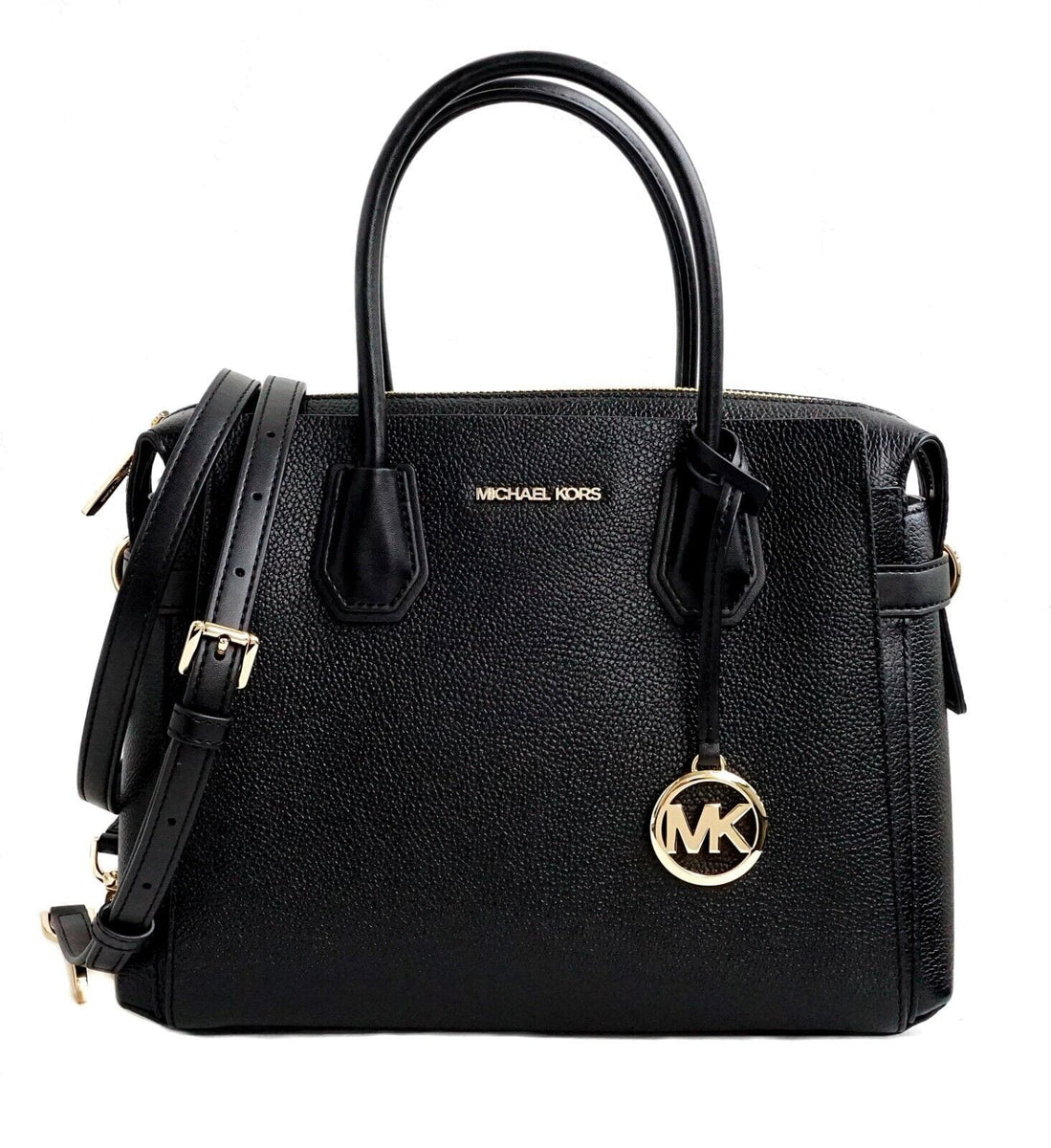 Michael Kors Mercer large pebbled leather handbag used
