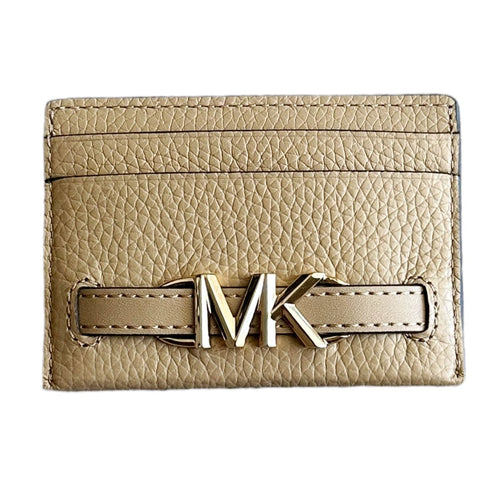 Michael Kors Reed Large Card Holder Wallet MK Signature Logo Camel Leather Michael Kors Wallets