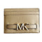 Michael Kors Reed Large Card Holder Wallet MK Signature Logo Camel Leather Michael Kors Wallets