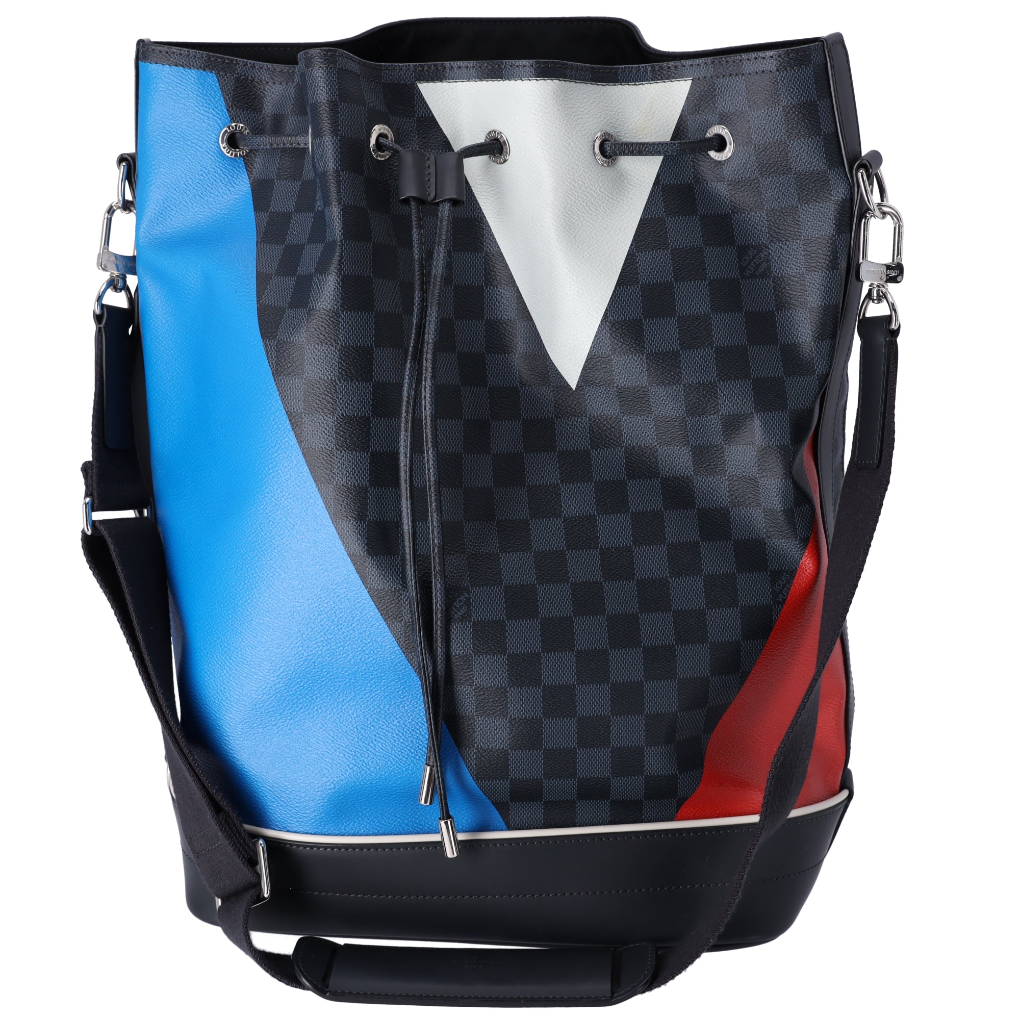 louis vuitton america's cup backpack Louis Vuitton 2017 America's Cup Damier Cobalt Noe Marin Bucket Bag To – Gaby's Bags