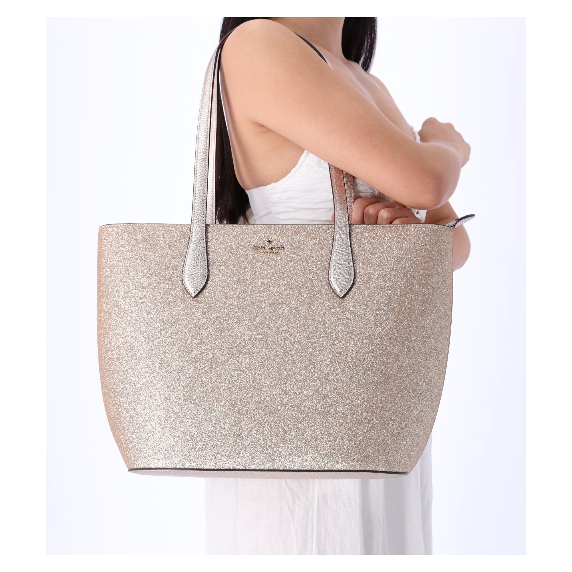Kate Spade New York Ina Greta Court Glitter Crossbody Bag Top Handle Handbag  (Black): Handbags: Amazon.com