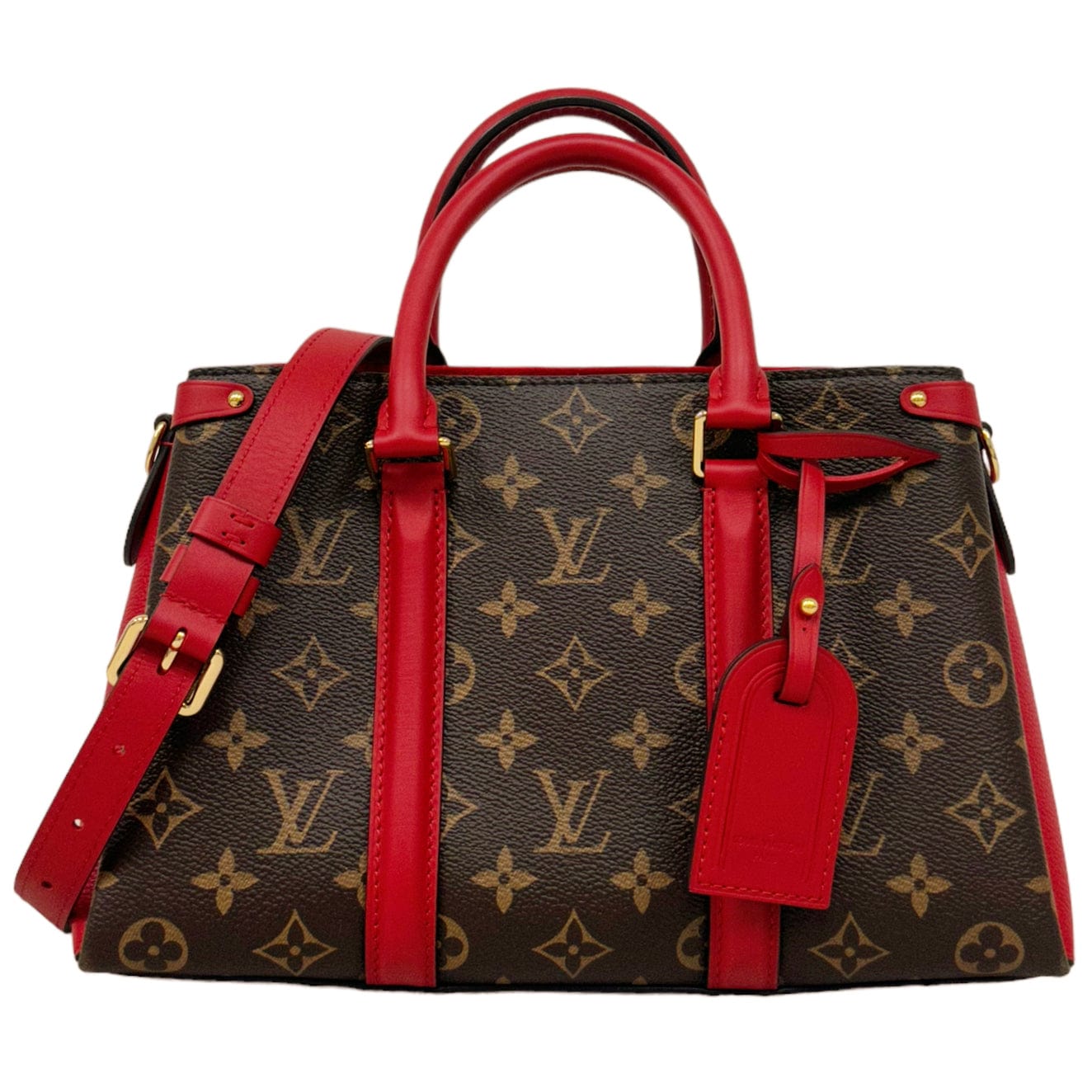 louis vuitton red and brown