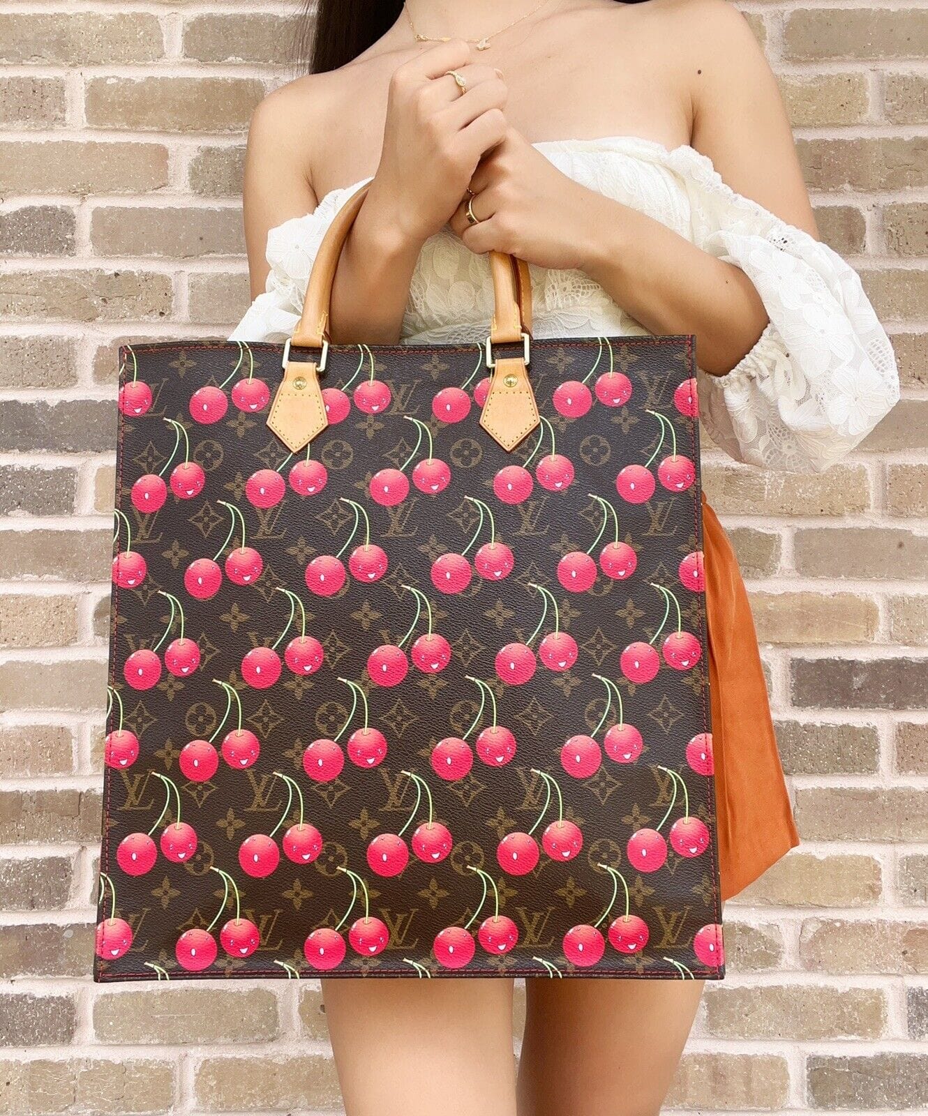 Vintage Louis Vuitton x Takashi Murakami Pink Monogram Cherry