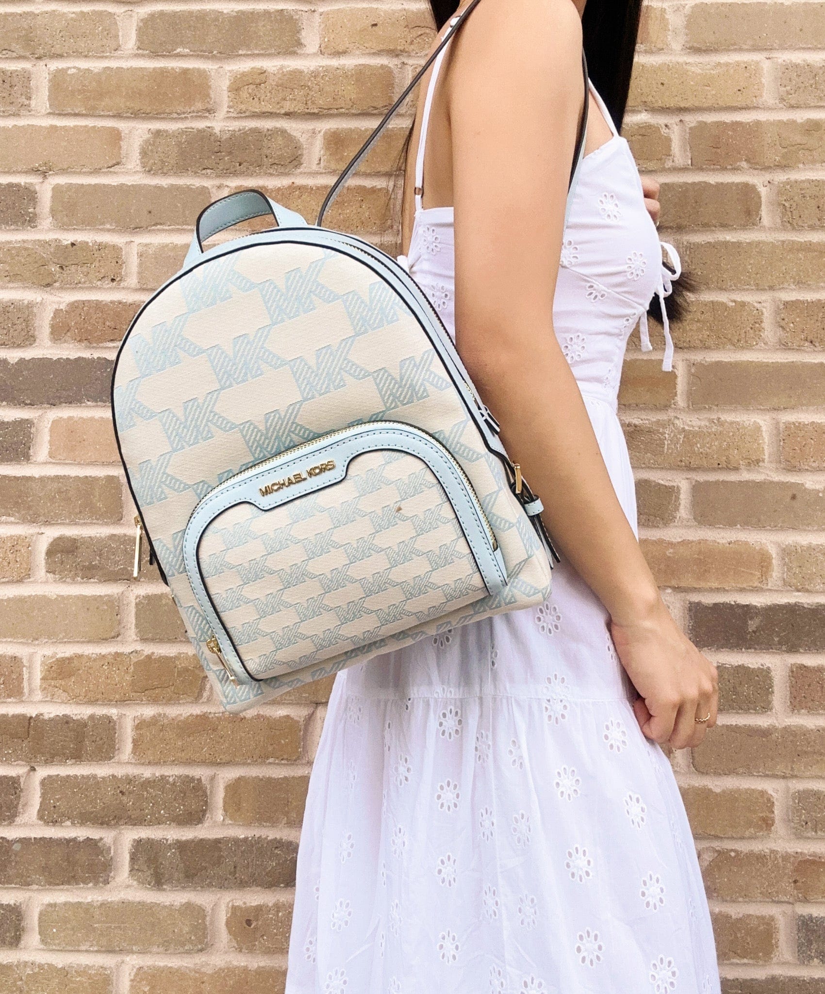 Michael Kors Blue Backpack