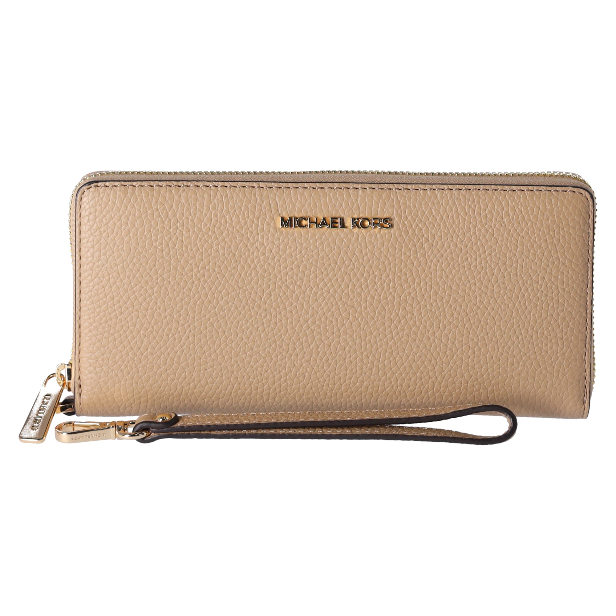 Michael Kors Jet Set Continental Large Wristlet Pebbled Leather