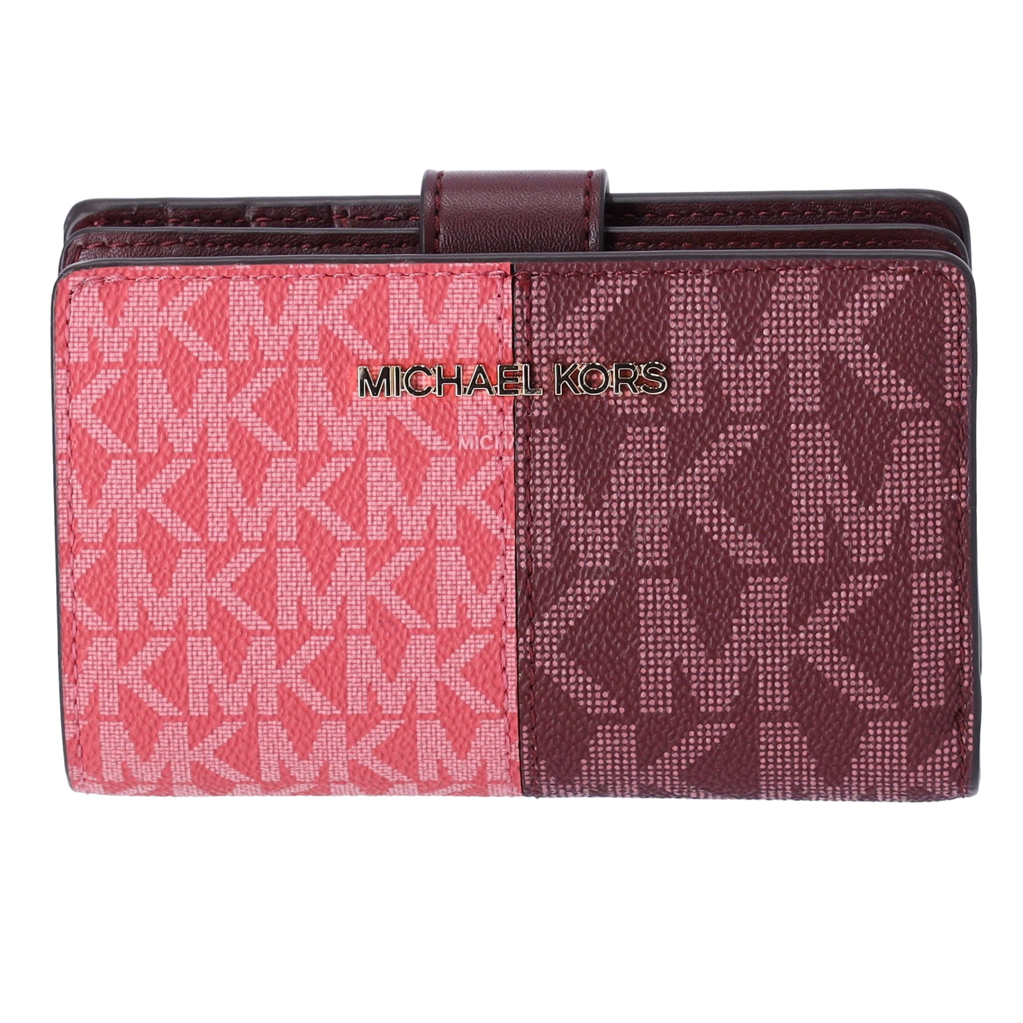 Leather Wallets Mk Bifold Zip Coin Wallet MICHAEL KORS Billfold