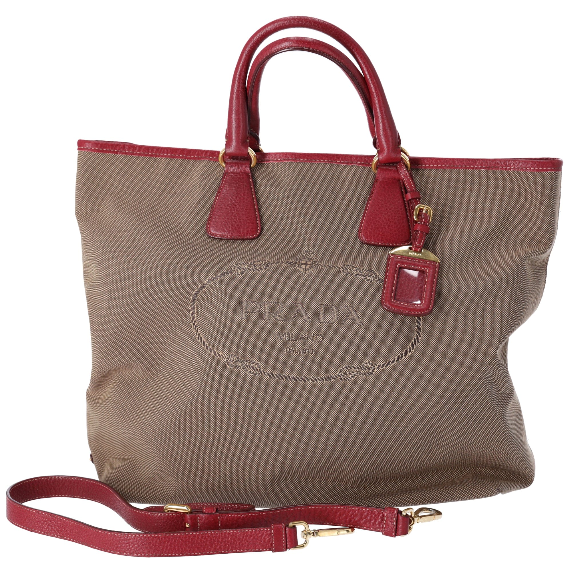 【国内発】PRADA 2WAY トートバッグ ロゴ 1BA104 ギフト包装可 国内発】PRADA トートバック 2WAY 花柄 ロゴ ギフト包装可