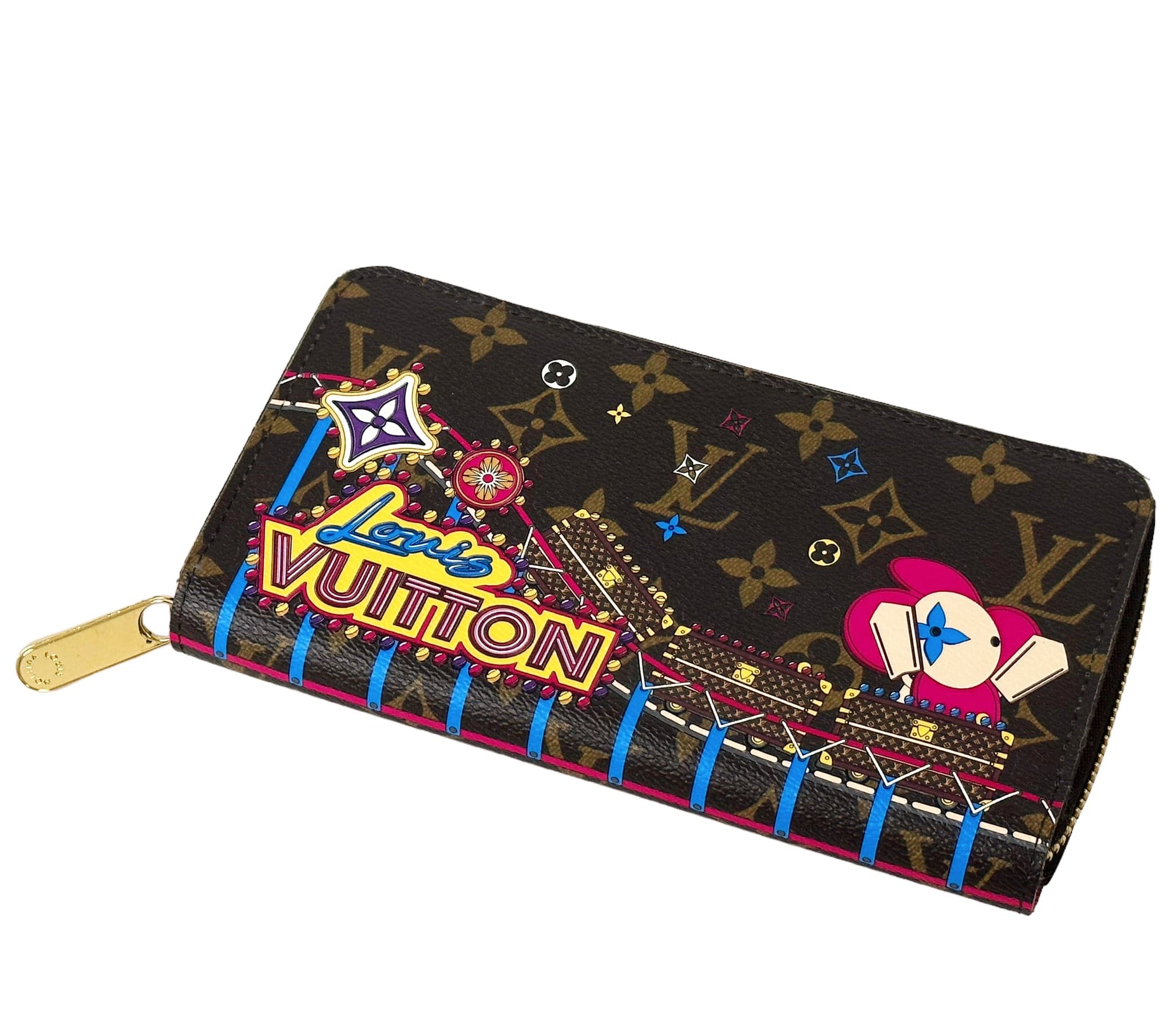 Louis Vuitton Zippy Wallet Vivienne Holiday Monogram Canvas/Pink