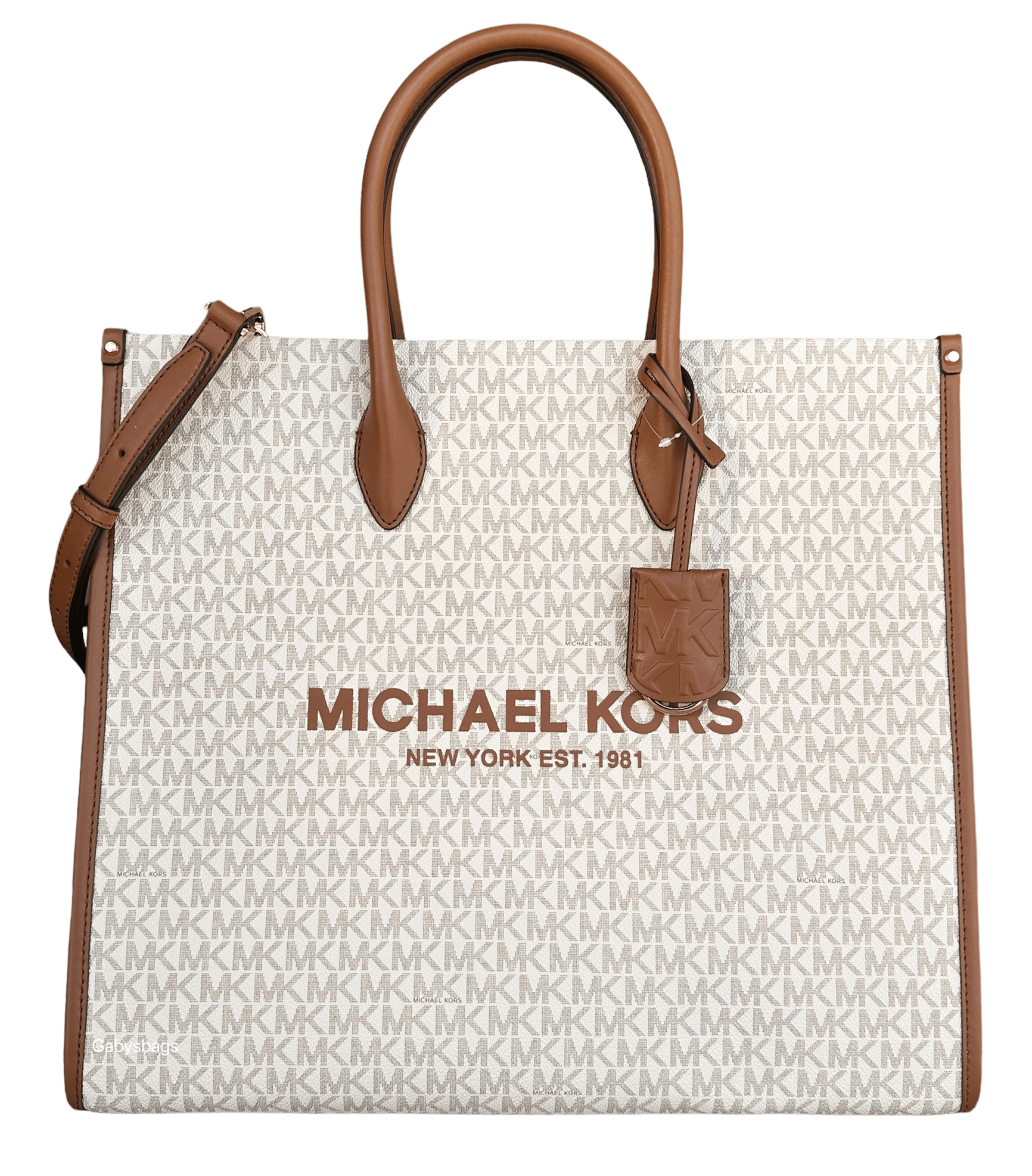 Michael Kors Kenly Large Graphic Logo Tote In Optic White, Women's Fashion,  Bags & Wallets, Tote Bags on Carousell
